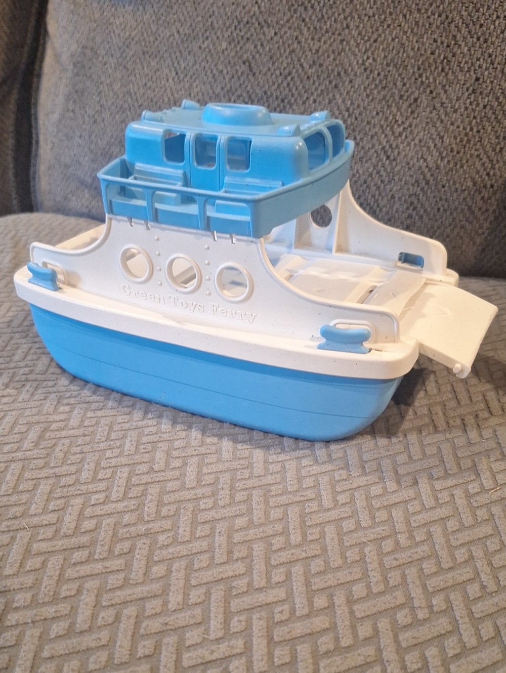 Blue & White Tug Boat - Kids Toy Boat